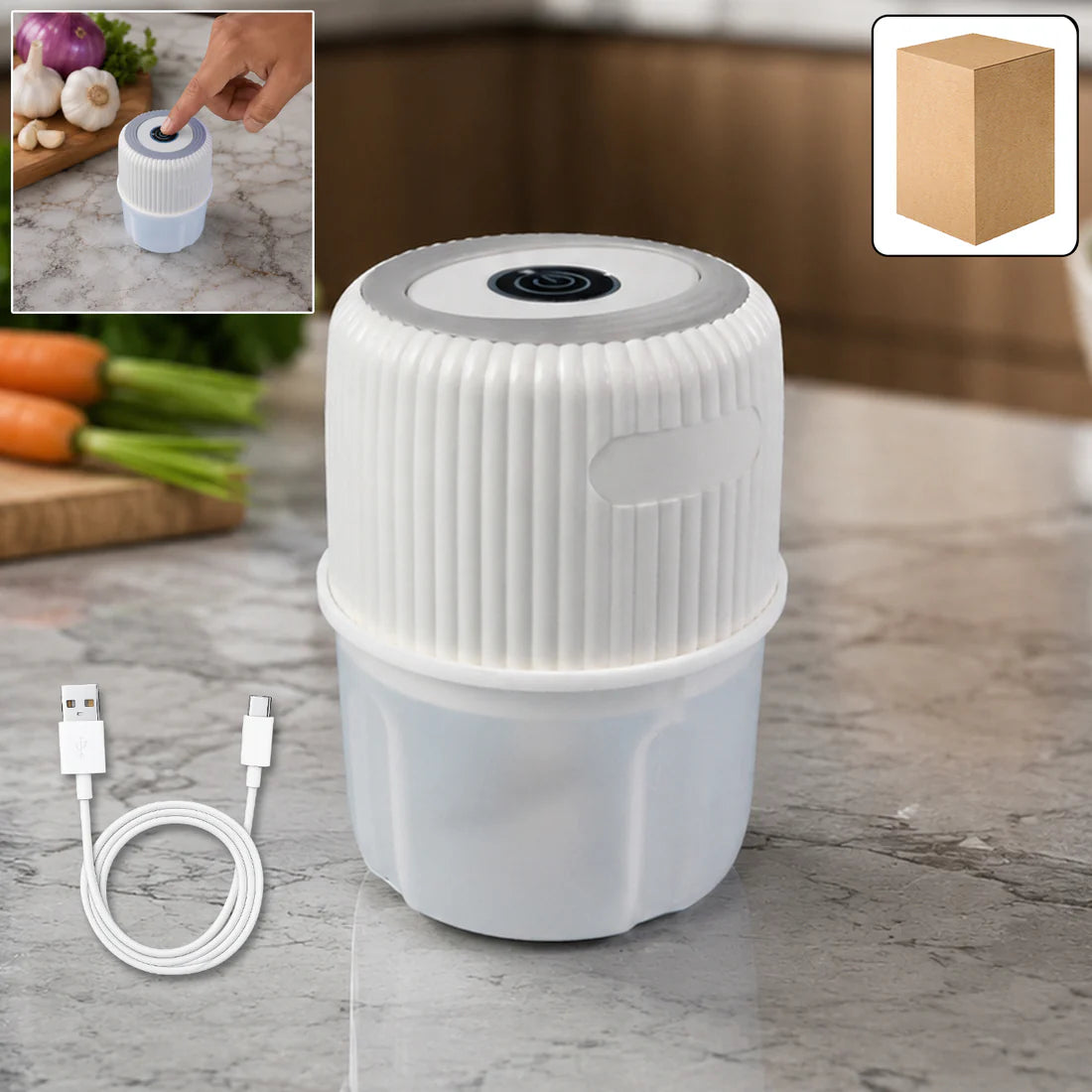 Mini Electric Chopper | Cordless & Rechargeable