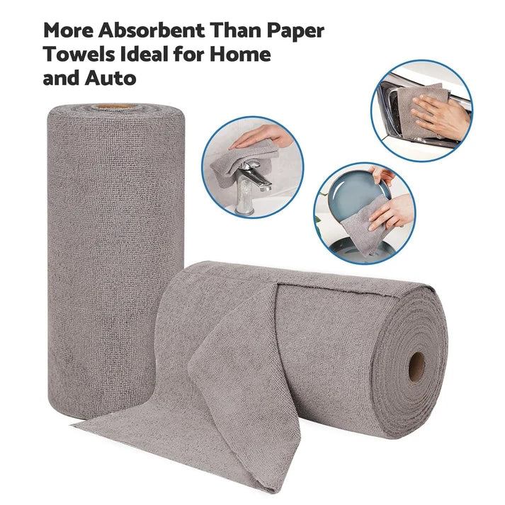 Reusable Microfiber Kitchen Towel Roll (20 pieces)