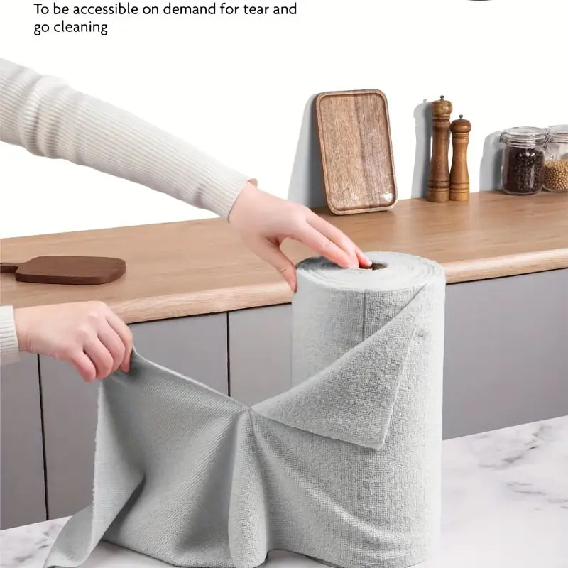 Reusable Microfiber Kitchen Towel Roll (20 pieces)